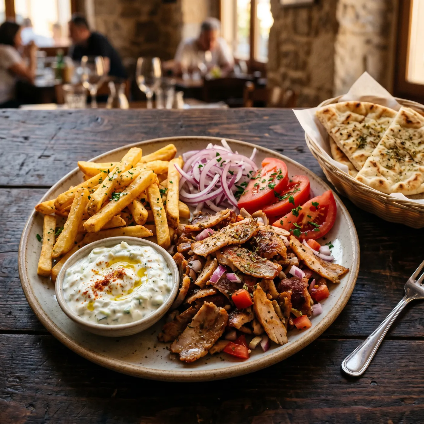 Premium Gyros vom Grill bei Yamas